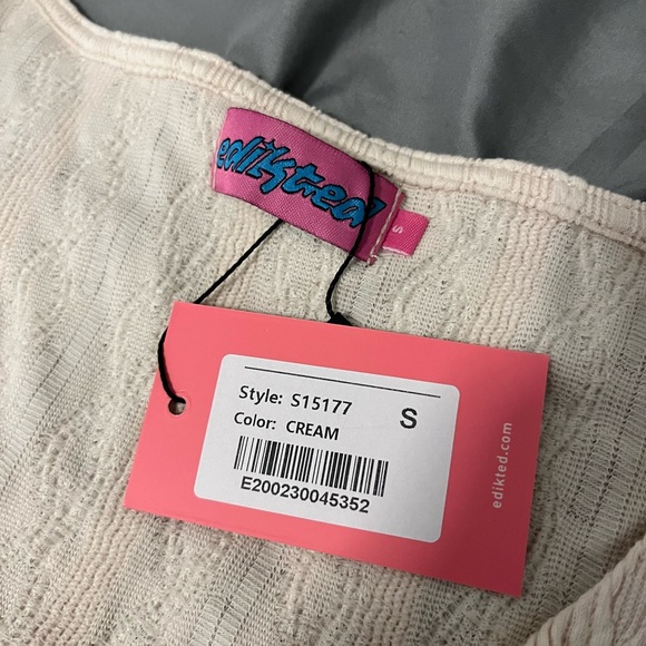 BNWT edikted lacey long sleeve knit top - Picture 5 of 5